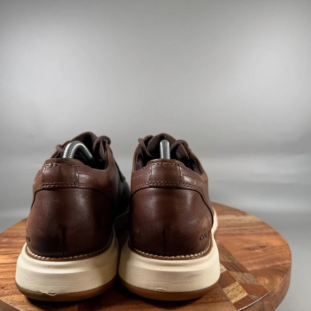 Cole Haan Mens Grand Crosscourt Daily Derby Brown Leather Shoes C34853 Size 10M